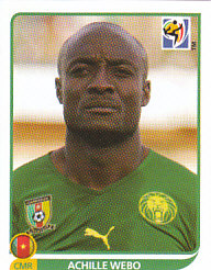 Achille Webo Cameroon samolepka Panini World Cup 2010 #409